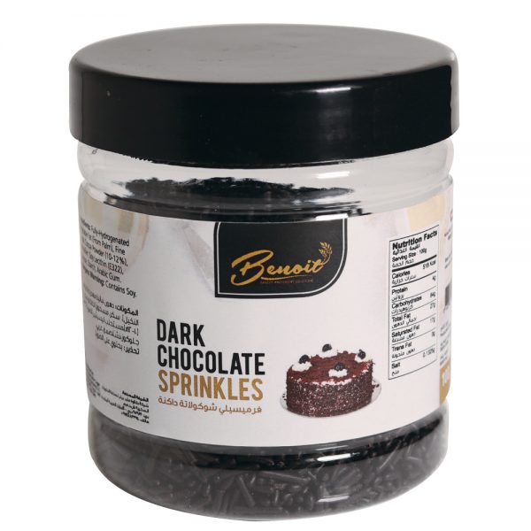 dark chocolate cake sprinkles